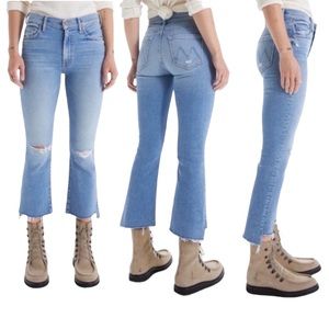 MOTHER The Insider Crop Step Ankle Fray in Thrilling Shots size 27